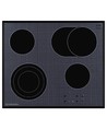 ESO 629 F Варочная панель электрическая, черный с серой графикой