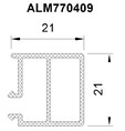 Профиль дистанционный переходный ALUMARK 24мм термоизолирующий, 6м.