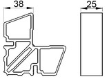 Соединитель угловой внутр ALUMARK для ALM254181\ALM254283 32mm