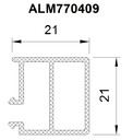 Профиль дистанционный переходный ALUMARK 24мм термоизолирующий, 6м.