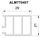 Профиль дистанционный переходный ALUMARK 32мм термоизолирующий, 6м