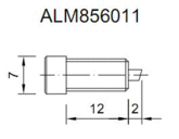 Винт фиксац. для сухаря, Torx15 M6х11,5 мм, нерж., 500шт. TM Alumark