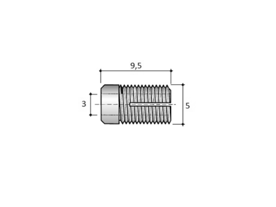 BU17PN Муфта пластиковая D=5мм, L=9.5мм Изображение 3