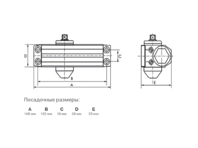 Доводчик 602 EN2, коричневый Изображение 3