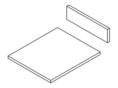 Комплект ЛДСП для ящика под духовку FRM0366, L=500 W=600 H=54 Изображение