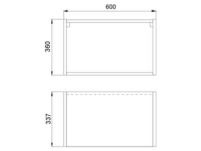 Корпус навесной 60*34*36 низкий Изображение 3