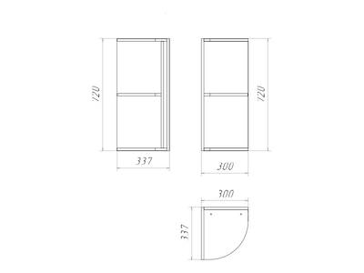 Корпус навесной радиусный 30*34*72 Изображение 2