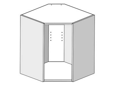 Корпус навесной угловой 61*61*72, 1 полка Изображение 3
