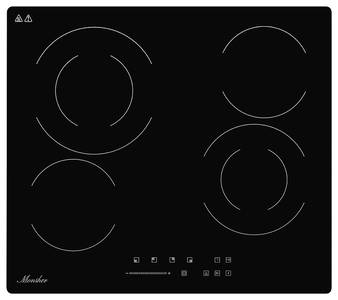 МНЕ 6022 Электрическая варочная поверхность, черный Изображение