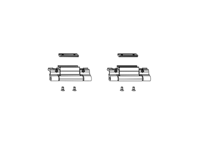 Комплект петель фрамужных Alu 540, клемма 2, V.01, 130 кг, чёрный R06.2, 728723 Изображение 3