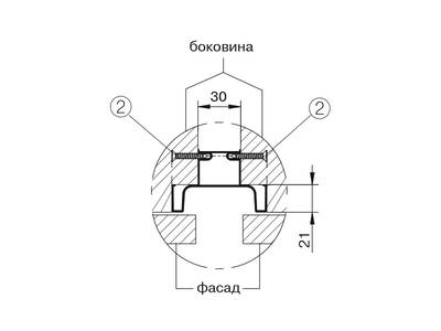 Профиль GOLA FIRMAX вертикальный средний L=3000mm, алюминий серебро Изображение 3