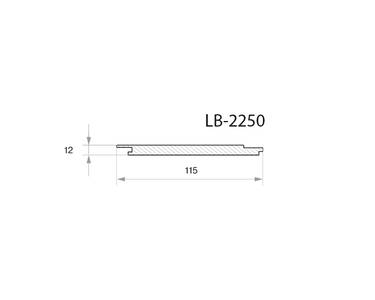 Профиль МДФ AGT LB-2250 12*115*2800 мм, супермат Сахара крем 3019 Изображение 2