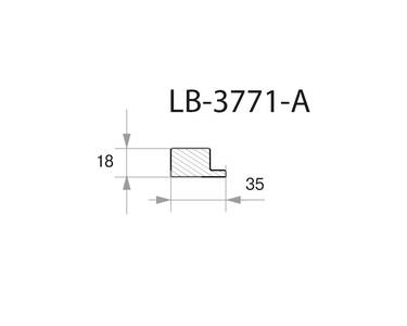 Профиль МДФ AGT LB-3771-A 18*35*2800 мм, супермат Сахара крем 3019 Изображение 2