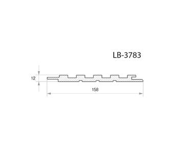 Профиль МДФ AGT LB-3783 12*158*2800 мм, тик 248 Изображение 2