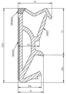 Уплотнитель для деревянных евроокон DEVENTER SV12/2 белый Изображение 4