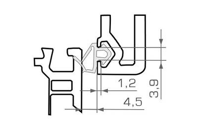 Уплотнитель для окон Deventer для створки VEKA, 20м, чёрный Изображение 3