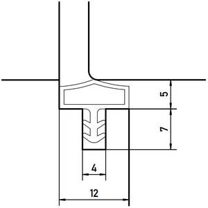Уплотнитель контурный для межкомнатных дверей DEVENTER,ТПЕ, бежевый Изображение 3