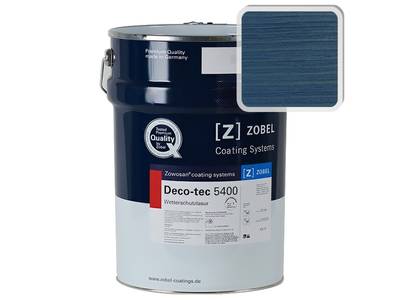 Лак фасадный ZOBEL Deco-tec 5400/5420, Blau 5.19 шелковисто-матовый, 1л Изображение