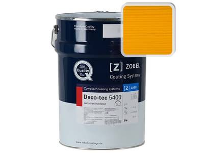 Лак фасадный ZOBEL Deco-tec 5400/5420, Gelb 1.04 шелковисто-матовый, 1л Изображение